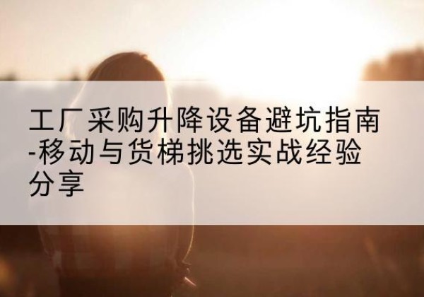 亭湖移动式升降机怎么选-工厂采购升降设备避坑指南-移动与货梯挑选实战经验分享